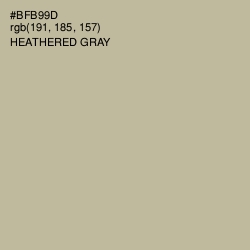 #BFB99D - Heathered Gray Color Image